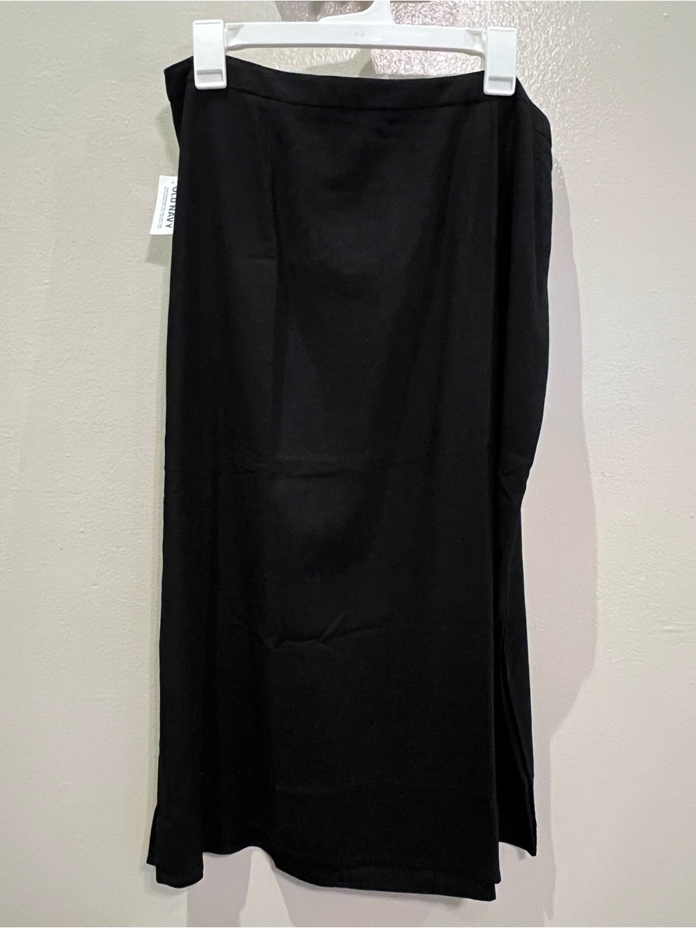 Old Navy Black Straight Midi Skirt
